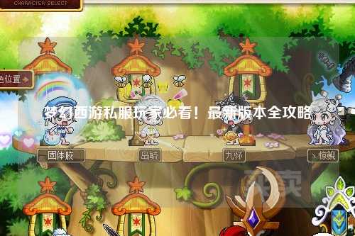 夢幻西游私服玩家必看！最新版本全攻略